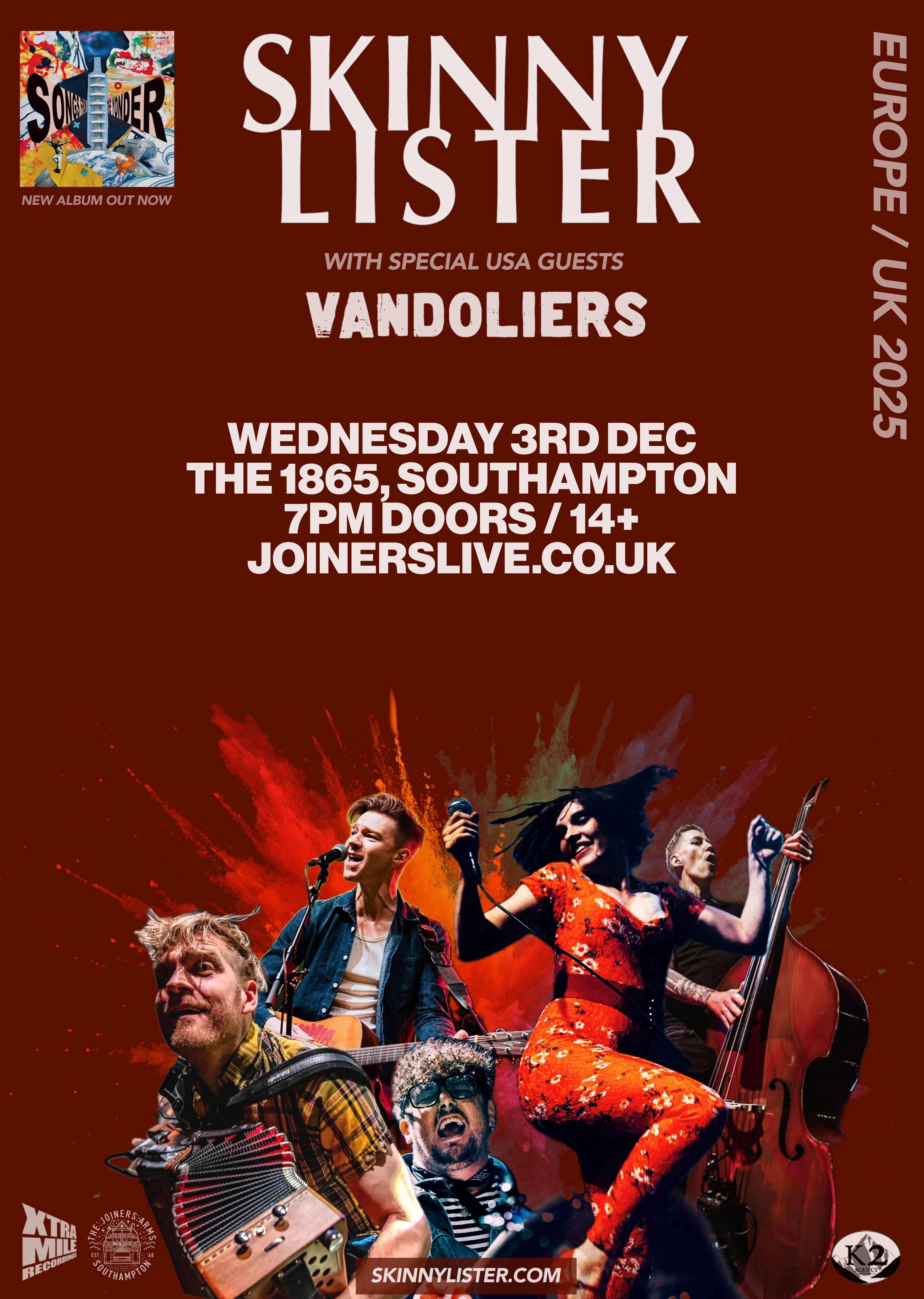 SKINNY LISTER + VANDOLIERS AT THE 1865